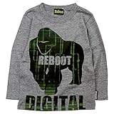 《秋冬春対応》 Reboot(リブート) 天竺アニマルPt長袖Tシャツ 110cm/Mg NO.AH-1691407