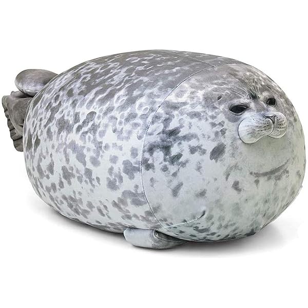 grumpy seal pillow