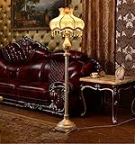 ヴィンテージフロアランプコンチネンタルリビングルームベッドルームスタディベッドサイド垂直ライトE27フットスイッチ153cm高