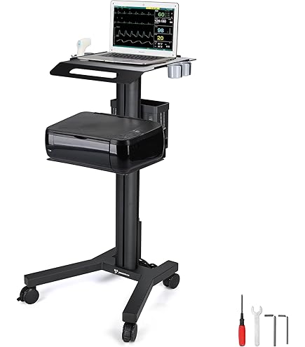 美容機器 スタンド台車やワゴン Amazon.co.jp: 美容機器ワゴン 口腔スキャナー用スタンド付き 高