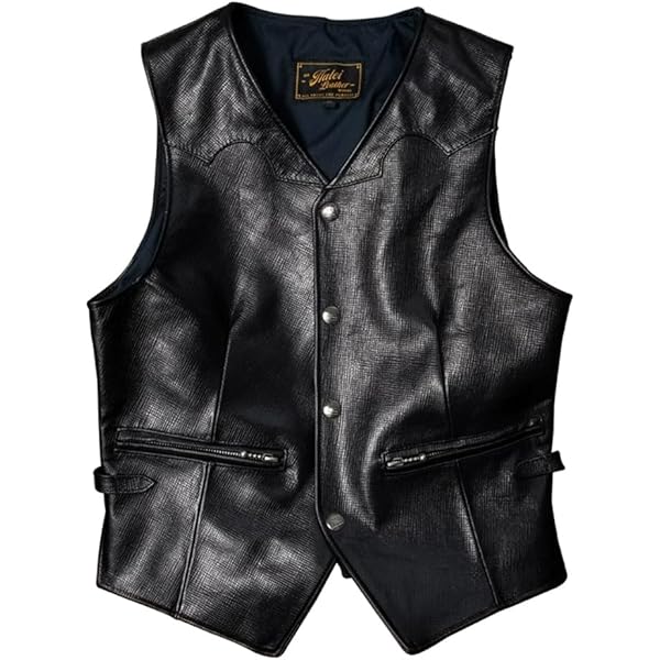 Amazon | [Liugoo Leathers] 本革 メッシュレザーバイカーベスト