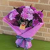 フラワーショップヤーミー特選・サントリーの青いカーネーションの花束：ムーンダスト4色フルカラーmix　20本