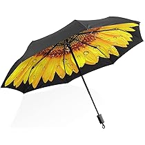 【未使用・美品】遊中川　日傘（長いまま・折りたたみ両用・薄黄色） Amazon | 折り畳み傘 おしゃれ 折りたたみ傘 雨傘 日傘 向日葵