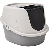 Amazonベーシック 猫用トイレ フード付き 61×46×43cm Lサイズ マルチカラー