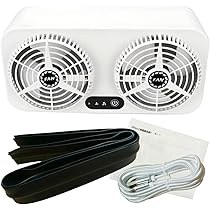 Amazon | Fi's+7 車載換気扇 2mケーブル 排気ファン 空気循環