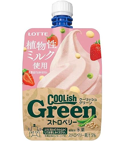 クーリッシュ出品 Amazon.co.jp: [冷凍] ロッテ クーリッシュGreen ストロベリー 135ml