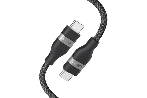 Anker USB-C & USB-C ケーブル (1.8m, 240W, 高耐久ナイロン) USB PD対応 MacBook Pro iPhone 16 / 15 Galaxy iPad Pro/Air MacBook Pro/Air 各種対応 ブラック