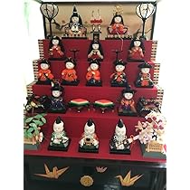 木目込み・五段飾り雛人形 15体セット　オルゴール付き 木目込み・五段飾り雛人形 15体セット オルゴール付き