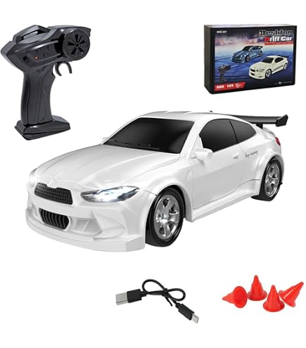Amazon.co.jp: XeleMush 1/64スケール 4WD ミニRCドリフト、2.4G 15KM