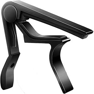 O.M.C TOKYO カポタスト ギター ワンタッチ カポ バネ式 フォーク エレキ クラシック アコースティック ファイバークロス ギターピック 3点セット