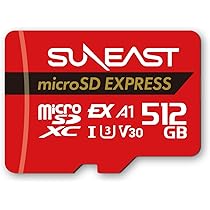 Amazon | SUNEAST microSD Express 512GB 最大読込転送速度890MB