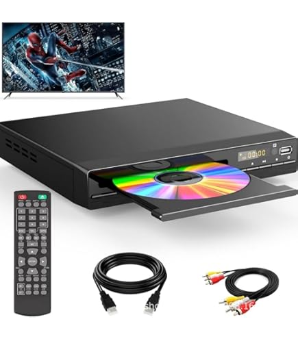 Amazon | Zxm DVDプレーヤー用 HD 1080p アップスケーリング HDMI & AV