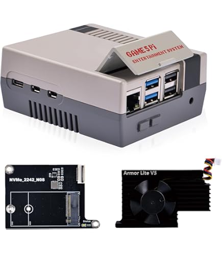 Amazon | RETROFLAG Raspberry Pi 4ケース NESPi 4ケース 安全