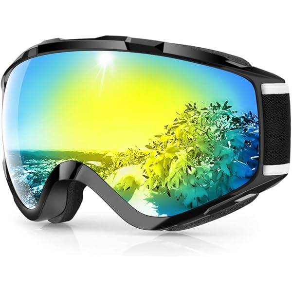 Amazon | [アックス] スキー スノボー ゴーグル パノラミックビュー UV