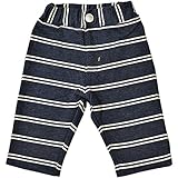 2017年 春物 ZOOMIC ズーミック ミニ裏毛 ボーダー ７分丈パンツ ネイビー◇95cm