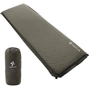 VENTLAX キャンプマット エアーマット インフレーターマット アウトドア 極厚 8cm 特大バルブ2個搭載 波状ウ…
