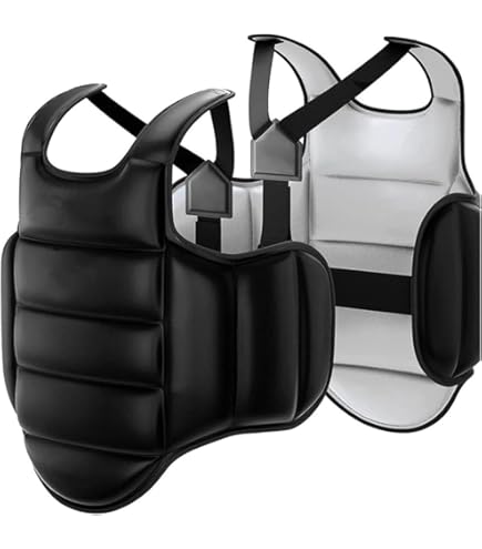 Amazon | 空手チェストガードベスト キックボクシングボディ