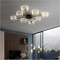 Amazon｜LED モダン シャンデリア ランプ、モダン LED シャンデリア 