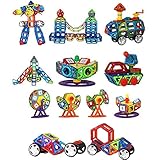 Aning クリエイティブ3D DIY ビルディングブロックセットおもちゃ 磁気組立玩具 子供たちの早期学習 教育玩具