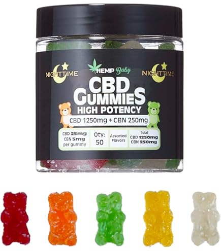 Amazon.co.jp: HEMP Baby CBD GUMMIES CBD2500mg＋CBN500mg 100粒入