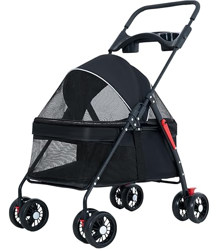 Amazon | Kziazoi ペットカート 猫犬兼用 バギー 多頭用 カート 小型犬