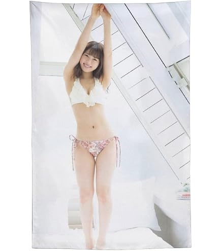 Amazon.co.jp: NMB48渋谷凪咲水着写真かわいい オフィス タペストリー