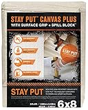 Stay Put 04329キャンバスwithサーフェスグリップand Spillブロック、6 x 8 '