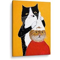 Amazon.co.jp: Archnote アートパネル 猫 おしゃれ 絵画 インテリア