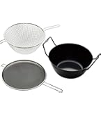 燕三条日本製ラバーゼ揚げ鍋22cm 3点セット 油はね防止ネット　揚げカゴ付き 燕三条日本製ラバーゼ揚げ鍋22cm 3点セット 油はね防止ネット