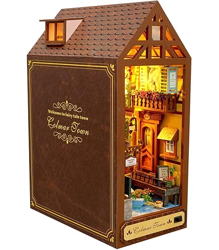 Amazon.co.jp: Spilay DIY ドールハウス ミニチュア 本 ヌック