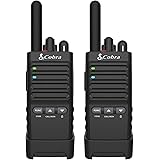 Cobra PX650 - Professional/Business Walkie Talkies - Rechargeable, 300,000 sq. ft/25 Floor Range Two-Way Radio Set (2-Pack), 