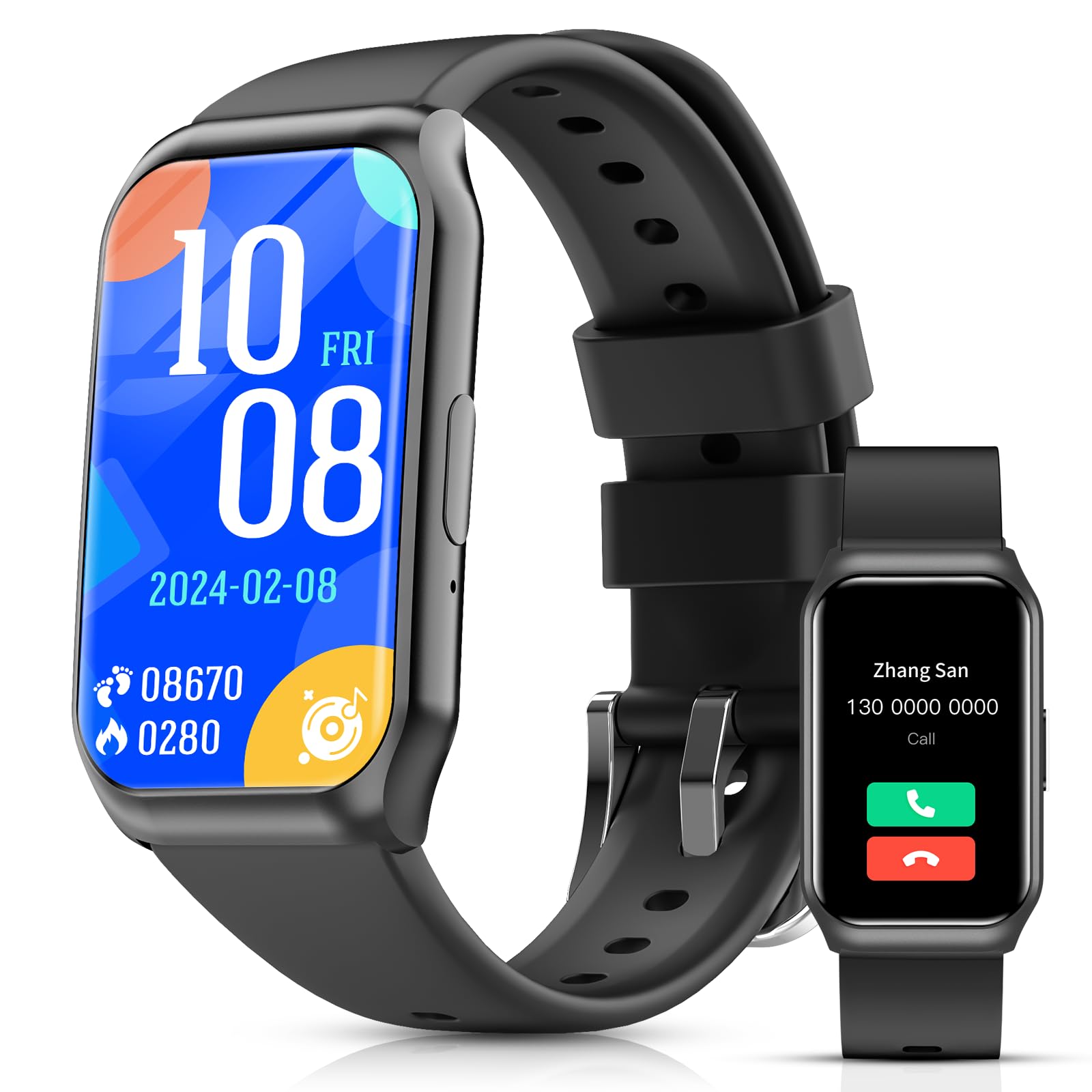 【88%OFF】【1,599円】 KOMOI 1.45インチ Bluetooth5.4 通話機能搭載 スマートウォッチ