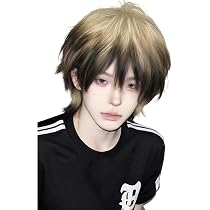 お渡し時のウィッグとアウトフィットつき Amazon.co.jp: Sofeiyan ウィッグ メンズ ウルフカット ウルフウィッグ
