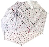 サンマルコ 傘 くまのがっこう 総柄 レッド 60cm