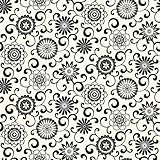York Wallcoverings WP2434 Waverly Small Prints Pom Pom Play Wallpaper, Cream/Ebony Black [並行輸入品]