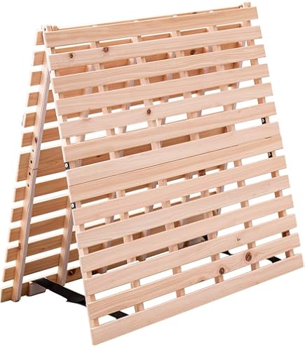 Amazon｜ニトリ(NITORI) セミダブル 2つ折りヒノキすのこベッド