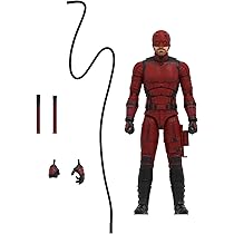 マーベルレジェンド　レトロパッケージ　デアデビル　実写版デアデビルキーホルダー マーベルレジェンド マンシング・ビルド デアデビル 開封