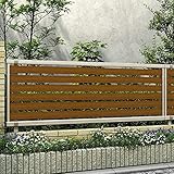 『店長おすすめ！』　YKK ap　ルシアスフェンスF04型　本体　T80　『アルミフェンス　柵』　2017年6月から新仕様 　キャラメルチーク／ステン