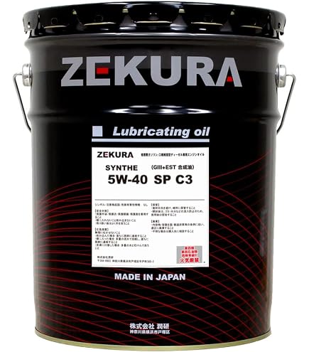 Amazon | ZEKURA SYN 5W-30 SP C3 20L、ACEA対応、高性能