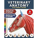 Veterinary Anatomy Coloring Book: Incredibly Detailed 9 Animals Physiology Pages for Vet Students and Animal Lovers