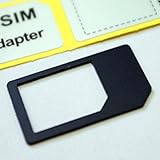 ドコモ〓foma対応 vold SIM変換アダプター　MicroSIM→SIMカード マイクロsim対応 iphone docomo 黒　2個分