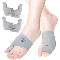 膝痛、腰痛、外反母趾や脚力低下の方にお勧め　足用サポーター　女性用23.5〜 Amazon | 【理学療法士推薦 4枚セット】 外反母趾 サポーター 足指