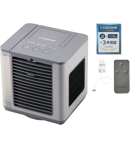 Amazon | [Shop Japan] ここひえ R6 CCH-R6WSW 白 ホワイト 冷風扇