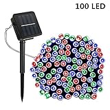 Solar String LightsSOLMORE 55.8ft /17M 100 LED Solar Outdoor Fairy String Lights Starry Fairy Lights
