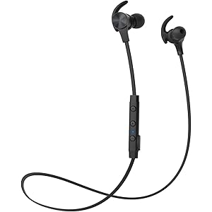 TaoTronics ワイヤレス イヤホン Bluetooth 5.0 進化版 18時間連続再生 apt-X HD対応 cVc8.0 ノイズキャンセリング IPX7防水 HiFi音質 マグネット搭載 スポーツ仕様 (ブラック) TT-BH071JP01