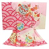 (キステ)Kisste お宮参り 産着 女の子 ＜お宮参りきもの＞ 正絹 ＜ピンク系／毬・梅・鹿の子＞ 8-7-00212
