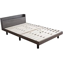 Amazon｜三栄コーポレーション ベッドフレーム セミシングル すのこ 棚 