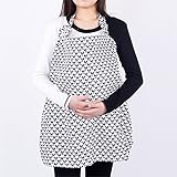 授乳ケープ 360度安心の授乳ケープ 授乳カバー 多機能で 現役ママ大絶賛 外出先での授乳に便利 収納袋付き (82*61 cm)