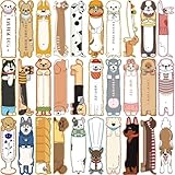 30枚 かわいい犬のしおり、犬のページマーク、本好き、学生、読書用品のために設計されたアイデアのしおり 本ファンに適した大量の趣味しおり教室の奨励 (犬)