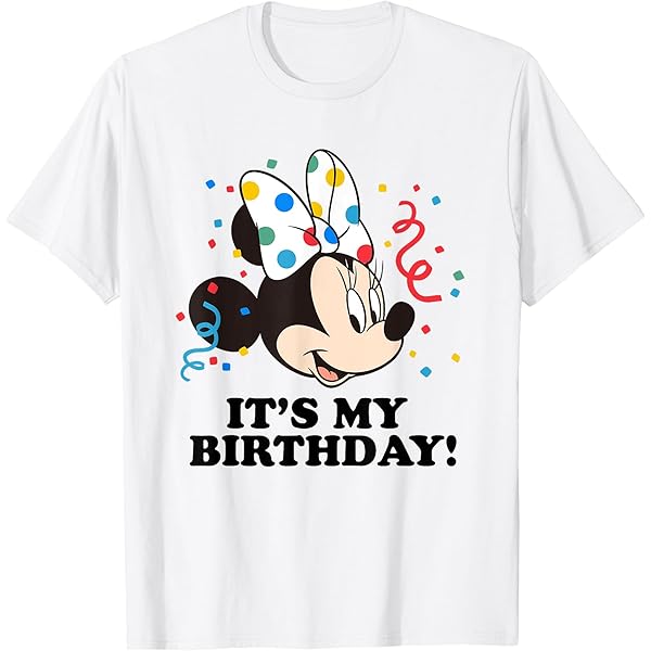 Amazon | ディズニー ミニーマウス バースデーガールTシャツ T